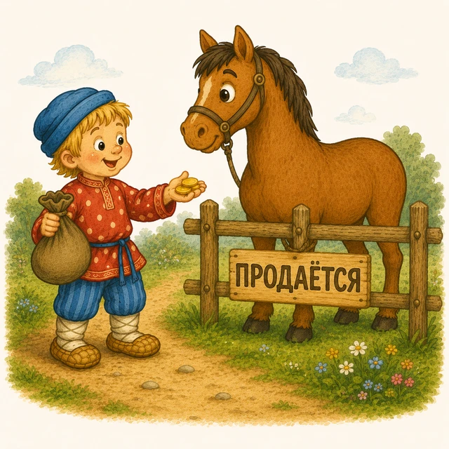Ваня и лошадь